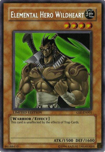 Earth, Effect Monster, Elemental Energy, Limited, Secret Rare, Warrior Elemental Hero Wildheart [GSE-EN001] Secret Rare - Trading Card World