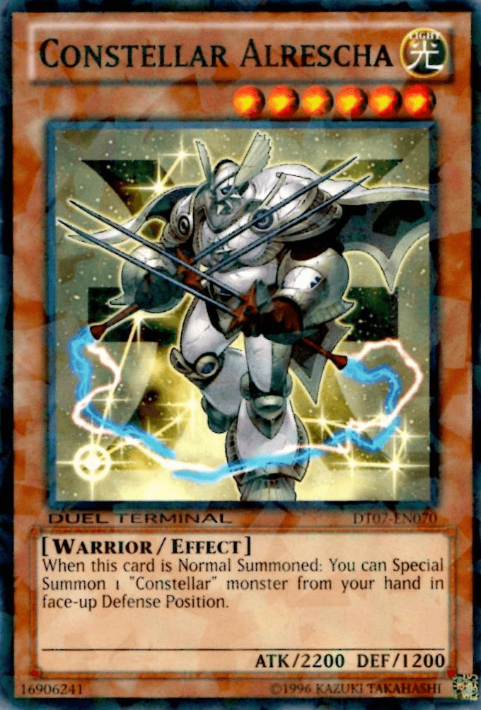 Common, Duel Terminal 7, Effect Monster, Light, Limited, Warrior Constellar Alrescha [DT07-EN070] Common - Trading Card World