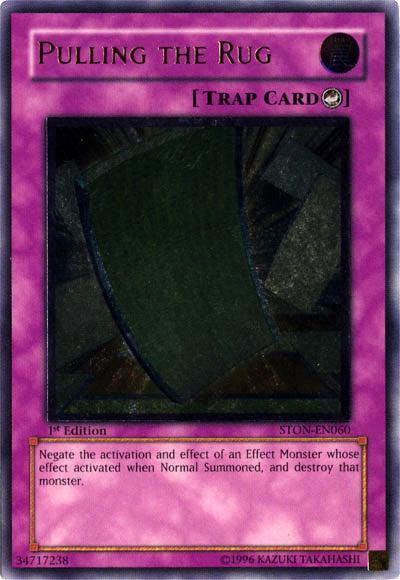 1st Edition, Counter Trap, Strike of Neos, Trap, Ultimate Rare, Unlimited Pulling the Rug [STON-EN060] Ultimate Rare - Trading Card World