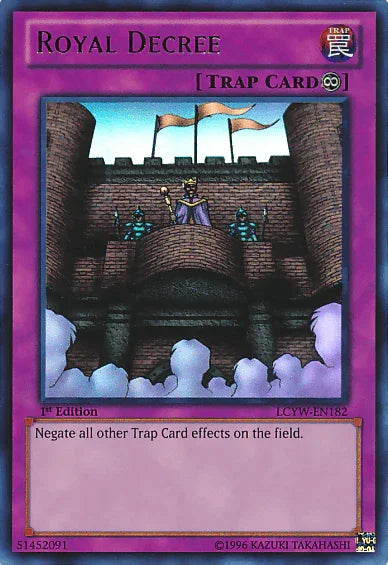 1st Edition, Continuous Trap, Legendary Collection 3: Yugi's World, Trap, Ultra Rare, Unlimited Royal Decree [LCYW-EN182] Ultra Rare - Trading Card World