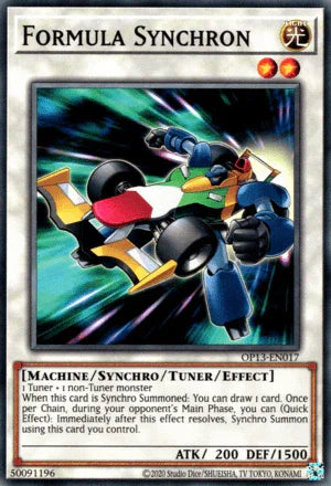 Common, Light, Machine, OTS Tournament Pack 13, Synchro/Tuner/Effect Monster, Unlimited Formula Synchron [OP13-EN017] Common - Trading Card World