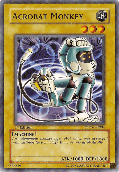 1st Edition, Common, Earth, Machine, Normal Monster, Starter Deck: Syrus Truesdale, Unlimited Acrobat Monkey [YSDS-EN004] Common - Trading Card World