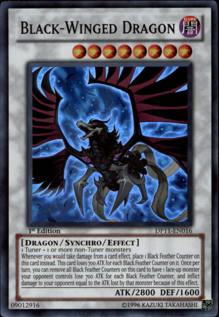 1st Edition, Dark, Dragon, Duelist Pack 11: Crow, Super Rare, Synchro/Effect Monster Black-Winged Dragon [DP11-EN016] Super Rare - Trading Card World