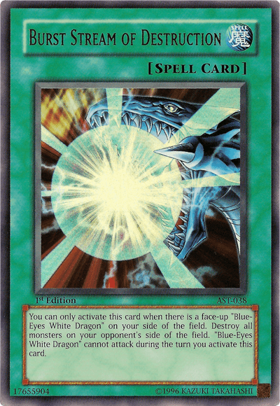 1st Edition, Ancient Sanctuary, Normal Spell, Spell, Ultra Rare, Unlimited Burst Stream of Destruction [AST-038] Ultra Rare - Trading Card World