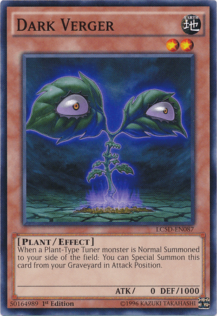 1st Edition, Common, Earth, Effect Monster, Legendary Collection 5D's, Plant Dark Verger [LC5D-EN087] Common - Trading Card World