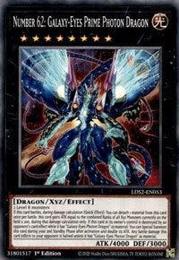 1st Edition, Common, Dragon, Legendary Duelists: Season 2, Light, Xyz/Effect Monster Number 62: Galaxy-Eyes Prime Photon Dragon [LDS2-EN053] Common - Trading Card World