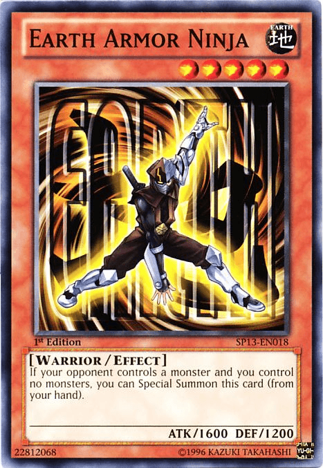 1st Edition, Common, Earth, Effect Monster, Star Pack 2013, Unlimited, Warrior Earth Armor Ninja [SP13-EN018] Common - Trading Card World