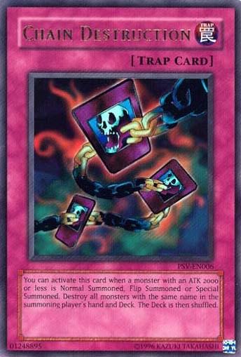 Normal Trap, Pharaoh's Servant, Trap, Ultra Rare, Unlimited Chain Destruction [PSV-EN006] Ultra Rare - Trading Card World