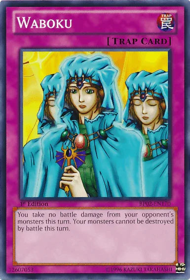 1st Edition, Battle Pack 2: War of the Giants, Mosaic Rare, Normal Trap, Trap, Unlimited Waboku [BP02-EN170] Mosaic Rare - Trading Card World