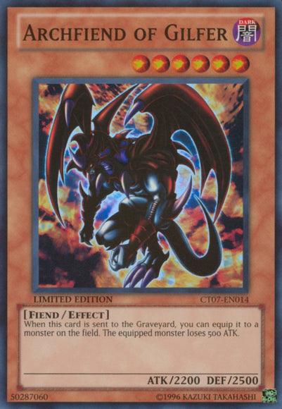 2010 Collectors Tins, Dark, Effect Monster, Fiend, Limited, Super Rare Archfiend of Gilfer [CT07-EN014] Super Rare - Trading Card World