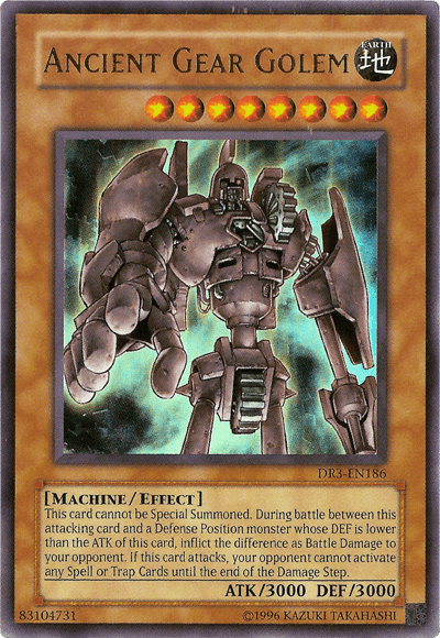 Dark Revelation Volume 3, Earth, Effect Monster, Machine, Ultra Rare, Unlimited Ancient Gear Golem [DR3-EN186] Ultra Rare - Trading Card World