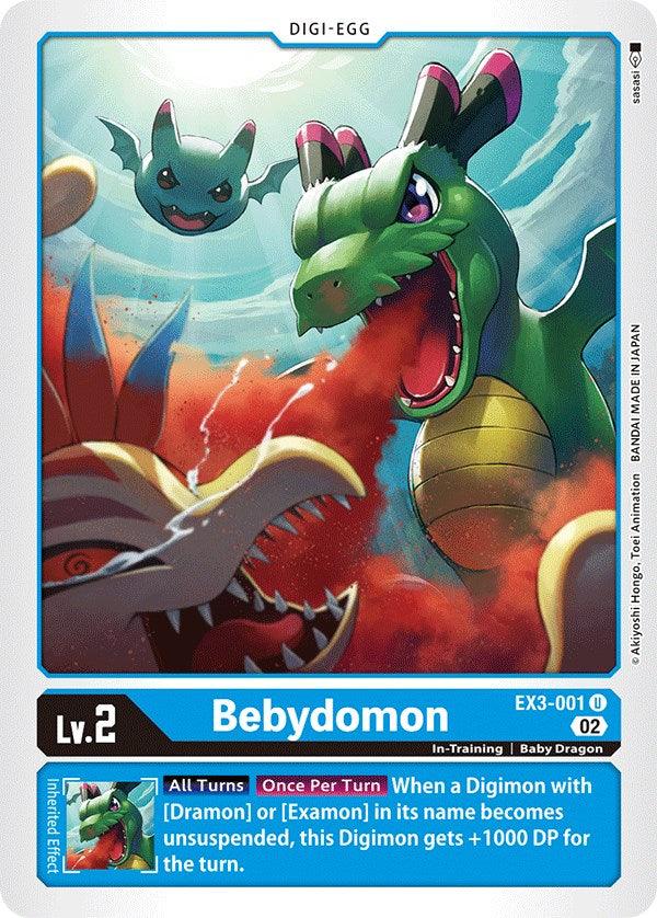 Baby Dragon, Blue, Digi-Egg, Draconic Roar, EX3-001, In-Training, Uncommon Bebydomon [EX3-001] [Draconic Roar] - Trading Card World