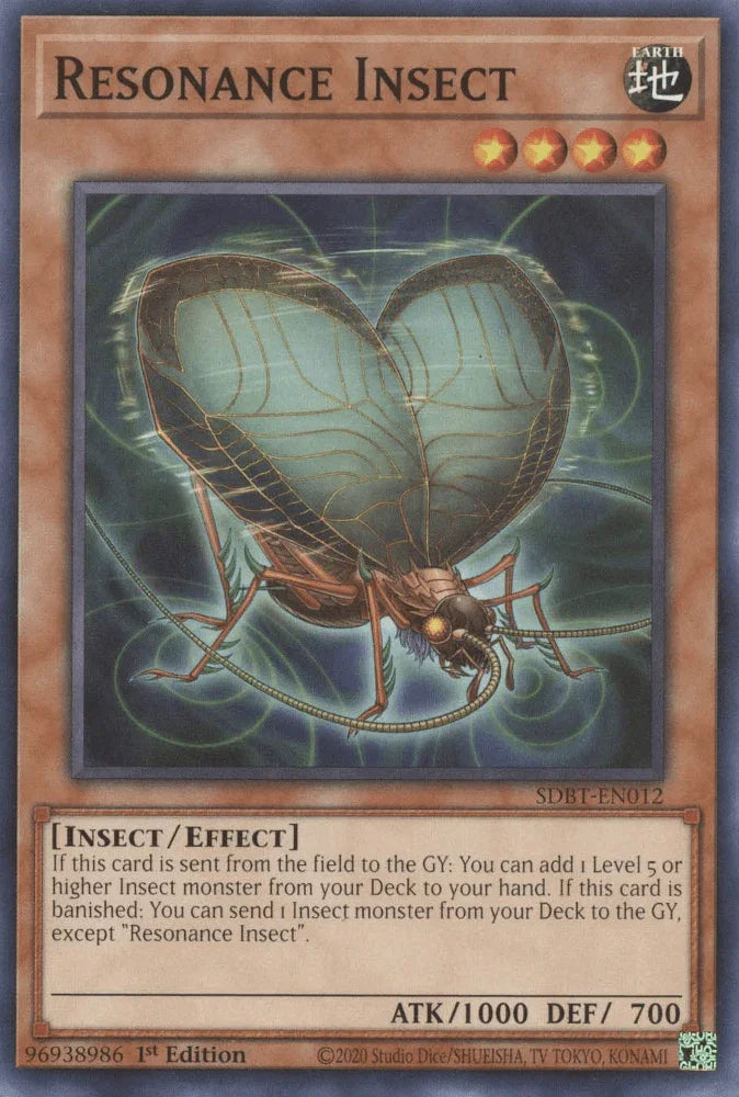 1st Edition, Common, Earth, Effect Monster, Insect, Structure Deck: Beware of Traptrix Resonance Insect [SDBT-EN012] Common - Trading Card World