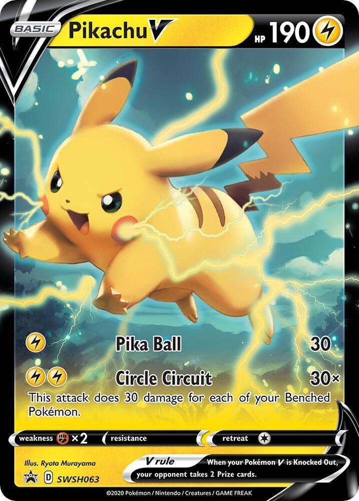 Sword & Shield: Black Star Promos Pikachu V (SWSH063) [Sword & Shield: Black Star Promos] - Trading Card World