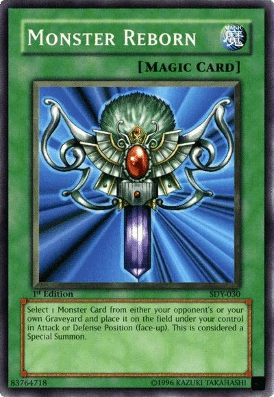1st Edition, Common, Normal Spell, Spell, Starter Deck: Yugi, Unlimited Monster Reborn [SDY-030] Common - Trading Card World