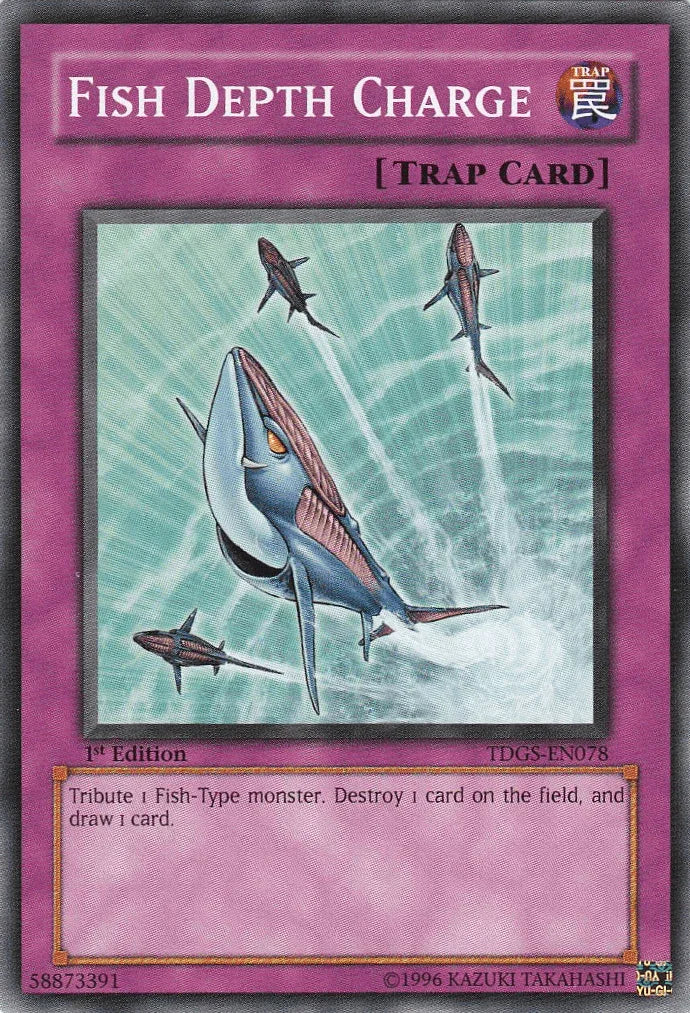 1st Edition, Common, Normal Trap, The Duelist Genesis, Trap, Unlimited Fish Depth Charge [TDGS-EN078] Common - Trading Card World