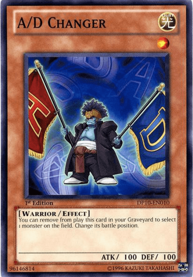 1st Edition, Common, Duelist Pack 10: Yusei 3, Effect Monster, Light, Unlimited, Warrior A/D Changer [DP10-EN010] Common - Trading Card World