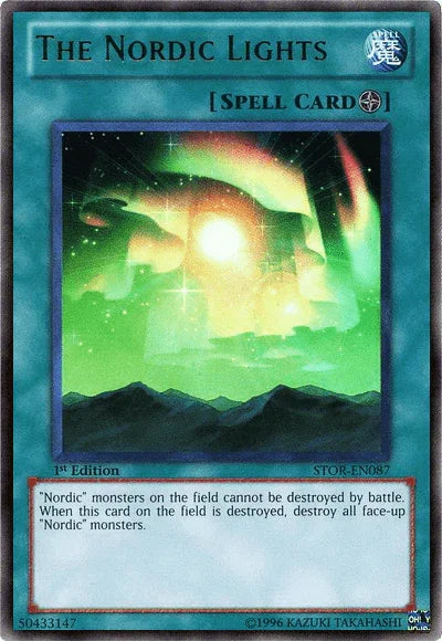 1st Edition, Field Spell, Spell, Storm of Ragnarok, Ultra Rare, Unlimited The Nordic Lights [STOR-EN087] Ultra Rare - Trading Card World