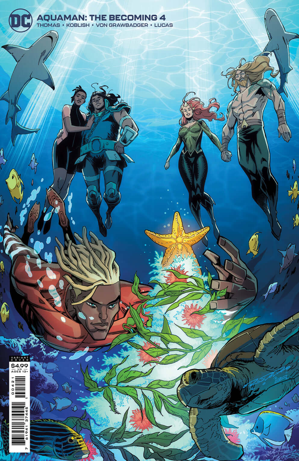 Aquaman The Becoming #4 (Of 6) B Khary Randolph Card Stock Variant (12/28/2021) Dc