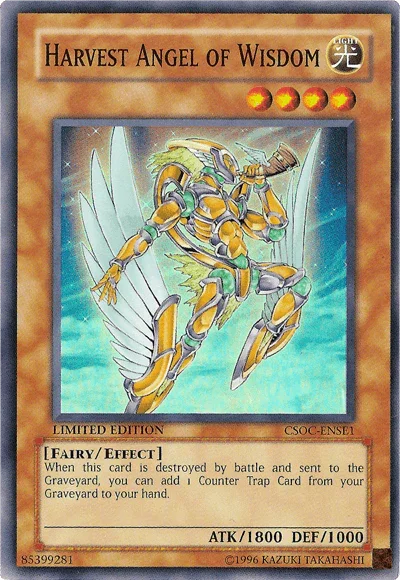 Crossroads of Chaos, Effect Monster, Fairy, Light, Limited, Super Rare Harvest Angel of Wisdom [CSOC-ENSE1] Super Rare - Trading Card World