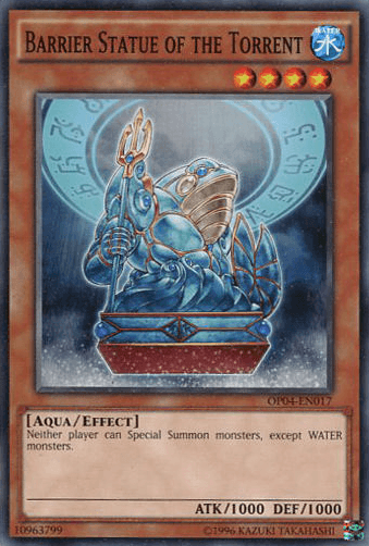 Aqua, Common, Effect Monster, OTS Tournament Pack 4, Unlimited, Water Barrier Statue of the Torrent [OP04-EN017] Common - Trading Card World