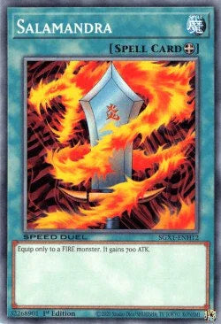 1st Edition, Common, Normal Spell, Speed Duel GX: Duel Academy Box, Spell Salamandra [SGX1-ENH12] Common - Trading Card World