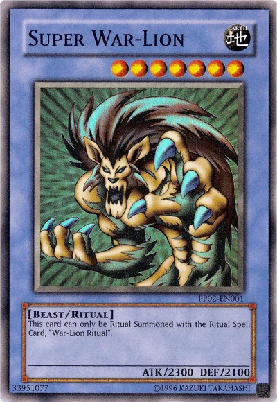 Beast, Earth, Premium Pack 2, Ritual Monster, Super Rare, Unlimited Super War-Lion [PP02-EN001] Super Rare - Trading Card World