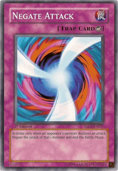 1st Edition, Common, Counter Trap, Starter Deck: Syrus Truesdale, Trap, Unlimited Negate Attack [YSDS-EN037] Common - Trading Card World