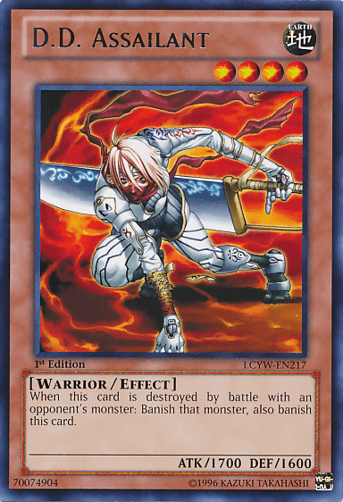 1st Edition, Earth, Effect Monster, Legendary Collection 3: Yugi's World, Rare, Unlimited, Warrior D.D. Assailant [LCYW-EN217] Rare - Trading Card World