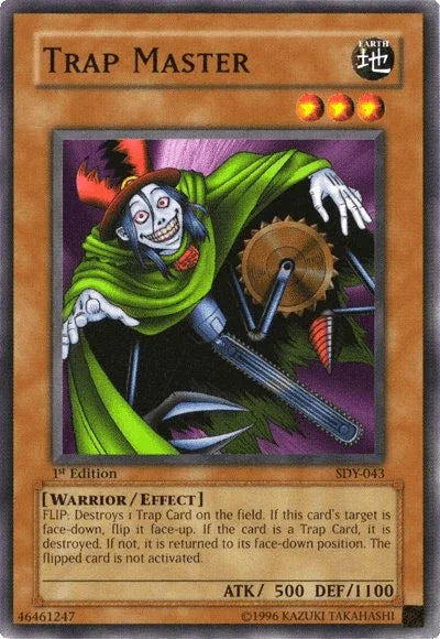 1st Edition, Common, Earth, Effect Monster, Starter Deck: Yugi, Unlimited, Warrior Trap Master [SDY-043] Common - Trading Card World
