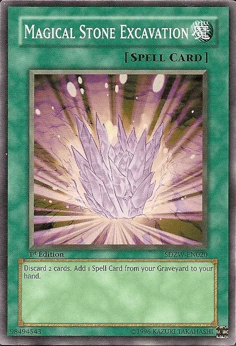 1st Edition, Common, Normal Spell, Spell, Structure Deck: Zombie World Magical Stone Excavation [SDZW-EN020] Common - Trading Card World