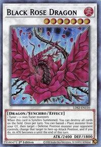 1st Edition, Dragon, Fire, Legendary Duelists: Season 2, Synchro/Effect Monster, Ultra Rare Black Rose Dragon (Blue) [LDS2-EN110] Ultra Rare - Trading Card World