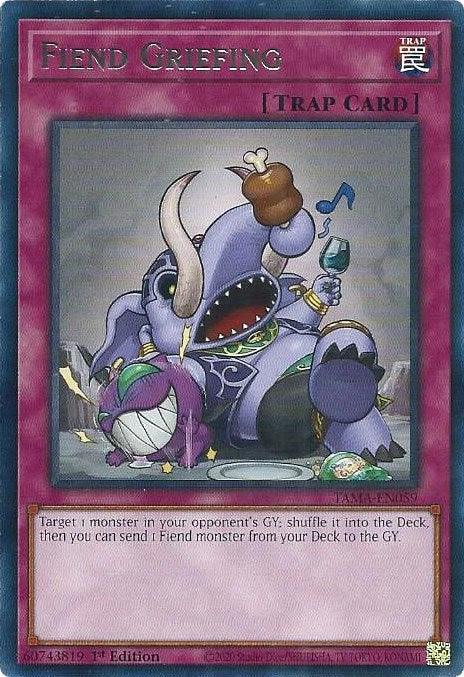 1st Edition, Normal Trap, Rare, Tactical Masters, Trap Fiend Griefing [TAMA-EN059] Rare - Trading Card World