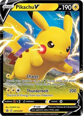 Sword & Shield: Black Star Promos Pikachu V (SWSH061) [Sword & Shield: Black Star Promos] - Trading Card World