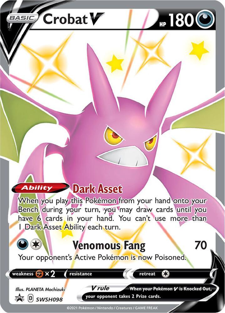 Sword & Shield: Black Star Promos Crobat V (SWSH098) [Sword & Shield: Black Star Promos] - Trading Card World