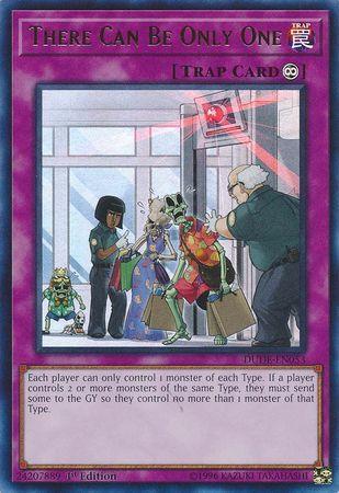 1st Edition, Continuous Trap, Duel Devastator, Trap, Ultra Rare There Can Be Only One [DUDE-EN053] Ultra Rare - Trading Card World