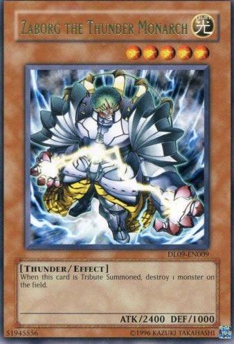 Duelist League Promo, Effect Monster, Light, Rare, Thunder, Unlimited Zaborg the Thunder Monarch (Green) [DL09-EN009] Rare - Trading Card World