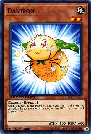 1st Edition, Common, Earth, Effect Monster, Insect, Speed Duel: Scars of Battle Danipon [SBSC-EN020] Common - Trading Card World
