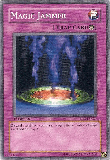 1st Edition, Common, Counter Trap, Structure Deck: Lord of the Storm, Trap, Unlimited Magic Jammer [SD8-EN031] Common - Trading Card World