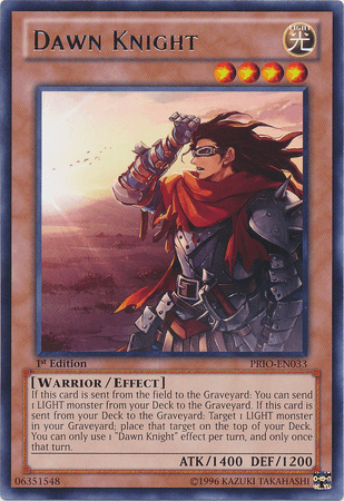 1st Edition, Effect Monster, Light, Primal Origin, Rare, Unlimited, Warrior Dawn Knight [PRIO-EN033] Rare - Trading Card World