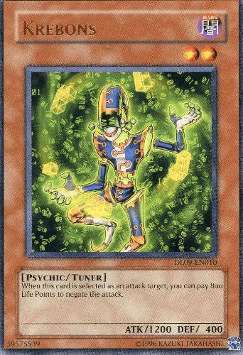 Dark, Duelist League Promo, Psychic, Rare, Tuner Monster, Unlimited Krebons (Bronze) [DL09-EN010] Rare - Trading Card World