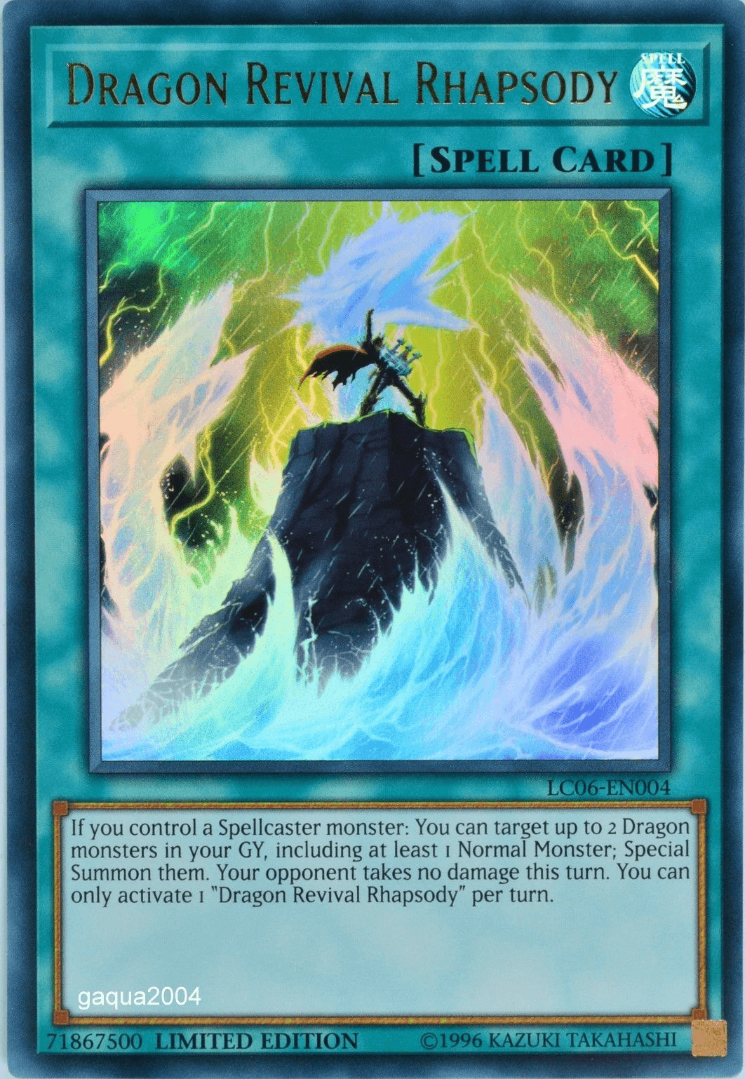 Legendary Collection Kaiba, Limited, Normal Spell, Spell, Ultra Rare Dragon Revival Rhapsody - LC06-EN004 [LC06-EN004] Ultra Rare - Trading Card World