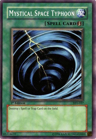 1st Edition, Common, Quick Play Spell, Spell, Starter Deck: Yugi Evolution, Unlimited Mystical Space Typhoon [SYE-037] Common - Trading Card World