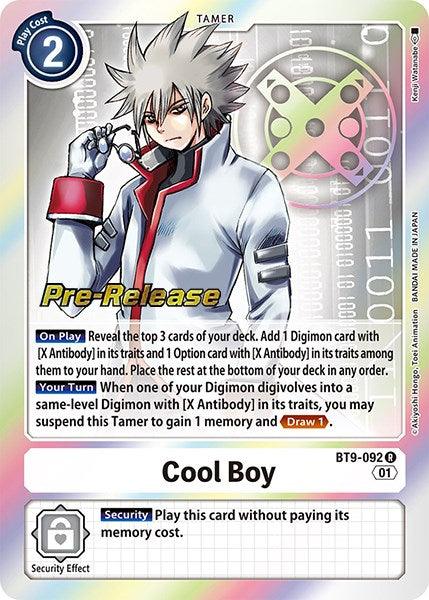 BT9-092, Rare, Tamer, White, X Record Pre-Release Promos Cool Boy [BT9-092] [X Record Pre-Release Promos] - Trading Card World