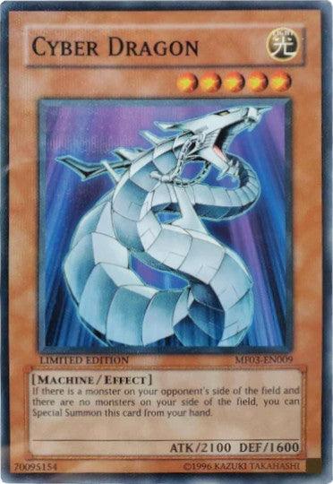 Effect Monster, Light, Limited, Machine, Mattel Action Figure Promos: Series 3, Parallel Rare Cyber Dragon [MF03-EN010] Parallel Rare - Trading Card World