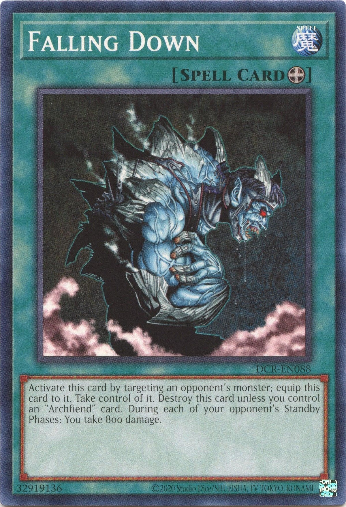 Common, Dark Crisis (25th Anniversary Edition), Equip Spell, Spell, Unlimited Falling Down (25th Anniversary) [DCR-EN088] Common - Trading Card World