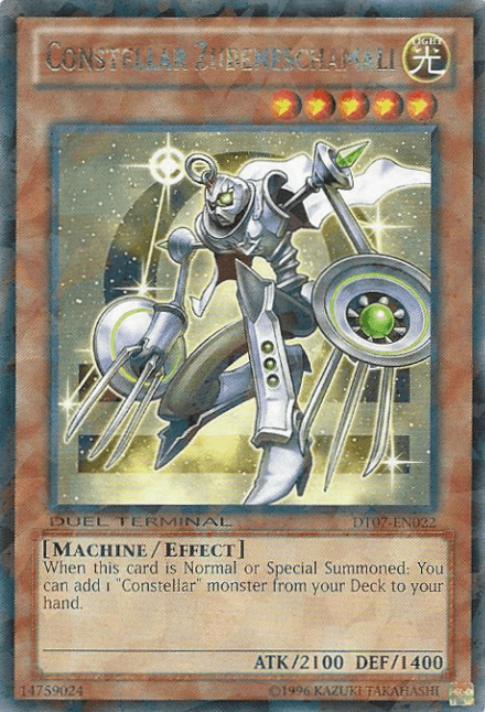 Duel Terminal 7, Effect Monster, Light, Limited, Machine, Rare Constellar Zubeneschamali [DT07-EN022] Rare - Trading Card World