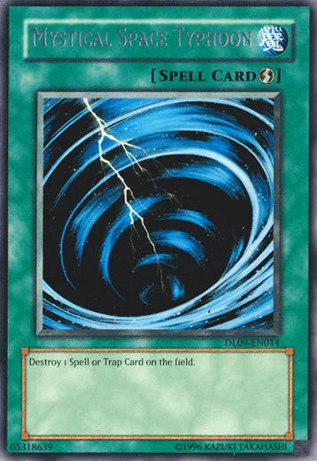 Duelist League Promo, Quick Play Spell, Rare, Spell, Unlimited Mystical Space Typhoon (Silver) [DL09-EN014] Rare - Trading Card World