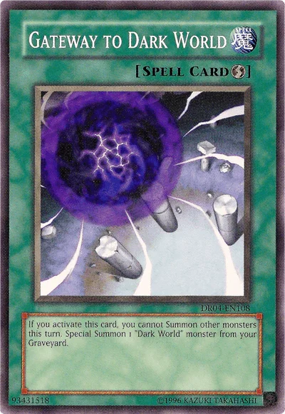 Common, Dark Revelation Volume 4, Quick Play Spell, Spell, Unlimited Gateway to Dark World [DR04-EN108] Common - Trading Card World