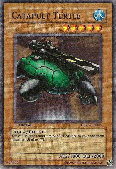 1st Edition, Aqua, Common, Duelist Pack: Yugi, Effect Monster, Unlimited, Water Catapult Turtle [DPYG-EN006] Common - Trading Card World